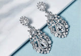 Long Rhinestone Earrings JS-006