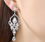 Marquise Bridal Chandelier Pearl Earrings  JS-004
