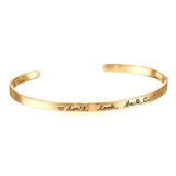 Inspire Jewelry DON'T LOOK BACK Bracelet Cuff