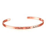 Inspire Jewelry DON'T LOOK BACK Bracelet Cuff
