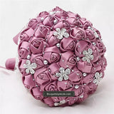 RISA Satin Roses Brooch Bouquet or DIY KIT ~ RISA