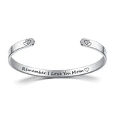 Inspire Jewelry REMEMBER I LOVE YOU DAUGHTER Bracelet Cuff