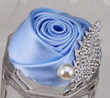 10pcs Satin Rose Brooch Bouquet PACK- 021