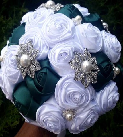 DIY Satin Rose Brooch Bouquet KIT-BRE