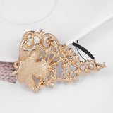 Brooch Clear Rhinestone Pearls Crystal BR-029