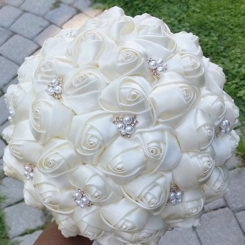 DIY Satin Rose Brooch Bouquet KIT-CHRISSY – Bouquets by Nicole