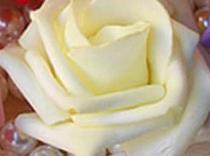 CB-007 ~ Made to Order Emerald Green & Ivory Real Touch Roses Brooch B –  Bouquets by Nicole