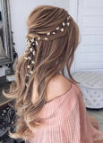 HP-0023 Vintage Leaves l Floral Bridal Headband l Bohemian Headpiece l Crystal Pearl l Hair Vine l Flower Halo l Wedding Accessories l Quincenara