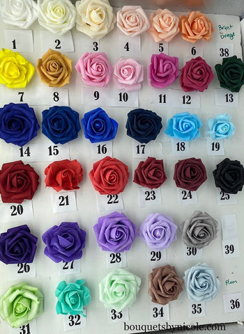 Artificial Wedding Flowers Wrist Corsage in 22 Colours, Ladies Bridesmaids  Prom