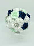 MEGAN ~ Real Touch Roses Brooch Bouquet or DIY KIT