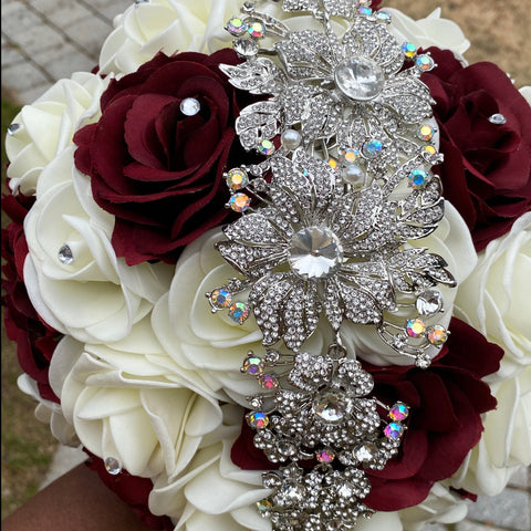 How to Make a Wedding Bouquet Out of Jewelry