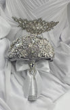 DREYA ~ Customized Satin Roses Brooch Bouquet