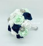 MEGAN ~ Real Touch Roses Brooch Bouquet or DIY KIT