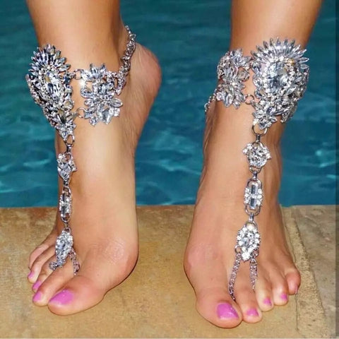 Beach Wedding Bridal Jewelry Footwear JEW-FW01