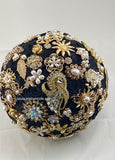 GEMMA ~ Black Gold Satin Roses Brooch Bouquet or DIY KIT