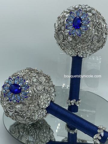 BLING ~ Luxury Round Brooch Bouquet or DIY KIT