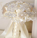 10pcs Satin Rose Brooch Bouquet PACK- 003