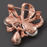 Rose Gold Drop Brooch BR-915