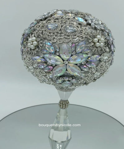 NORI ~ Luxury Brooch Bouquet Silver or Gold