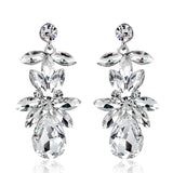 TRZ-11 Diamante Crystal Earrings Wedding Jewelry