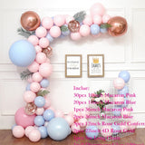 90 pcs Macaron Balloons Arch Kit Pastel Grey Pink Balloons Garland Rose Gold Confetti Wedding Party Decor Baby Shower Supplies