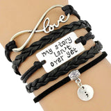 Infinity Love My Story isn't Over Yet My story Lives On Semicolon Mental Health Suicide Survivor Depression Awareness Bracelets