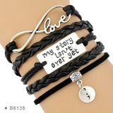 Infinity Love My Story isn't Over Yet My story Lives On Semicolon Mental Health Suicide Survivor Depression Awareness Bracelets