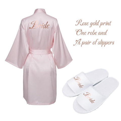 Personalised wedding robes and slippers outlet