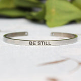 4mm Inspirational Bracelet Stainless Steel Cuff Jewelry