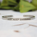 4mm Inspirational Bracelet Stainless Steel Cuff Jewelry