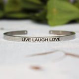 4mm Inspirational Bracelet Stainless Steel Cuff Jewelry