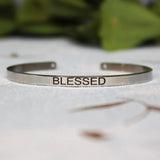 4mm Inspirational Bracelet Stainless Steel Cuff Jewelry