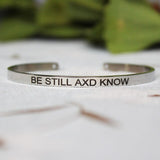 4mm Inspirational Bracelet Stainless Steel Cuff Jewelry