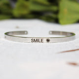 4mm Inspirational Bracelet Stainless Steel Cuff Jewelry