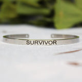 4mm Inspirational Bracelet Stainless Steel Cuff Jewelry