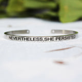 4mm Inspirational Bracelet Stainless Steel Cuff Jewelry