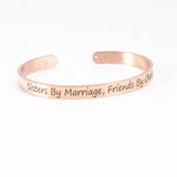 Rose Gold Stainless Steel 6mm Positive Inspirational Bracelet Engraved Quote Mantra Bracelet Open Cuff Bangle For Women Men