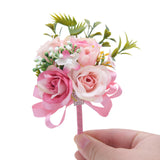 Ivory Lapel Pin Wedding Buttonhole Groomsman Flower Boutonniere Groom  D35