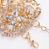 Rhinestone Choker Collar l Gold or Silver Bridal Jewelry l Bridesmaids gift