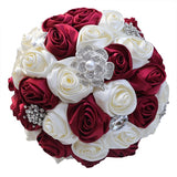 PACK01~ Build Your Bouquet Package Satin Roses Bouquet