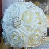 MALIRA~EMR- Real Touch Roses Brooch Bouquet