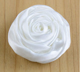 10 pcs Deluxe Satin Roses for DIY Bridal Bouquets SATIN-003