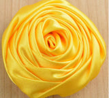 10 pcs Deluxe Satin Roses for DIY Bridal Bouquets SATIN-003